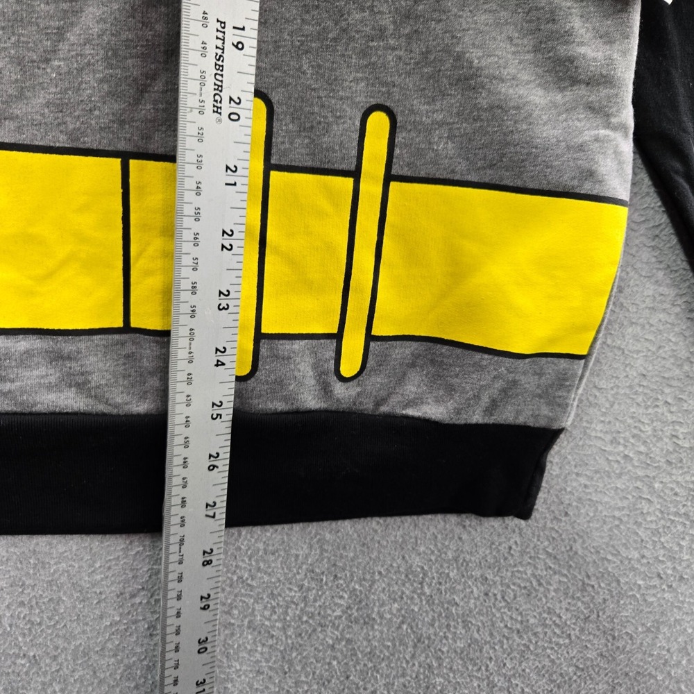 Batman Boys Sweatshirt XL Gray Logo Raglan Long Sleeve Fleece Pullover NWT - Picture 3 of 8